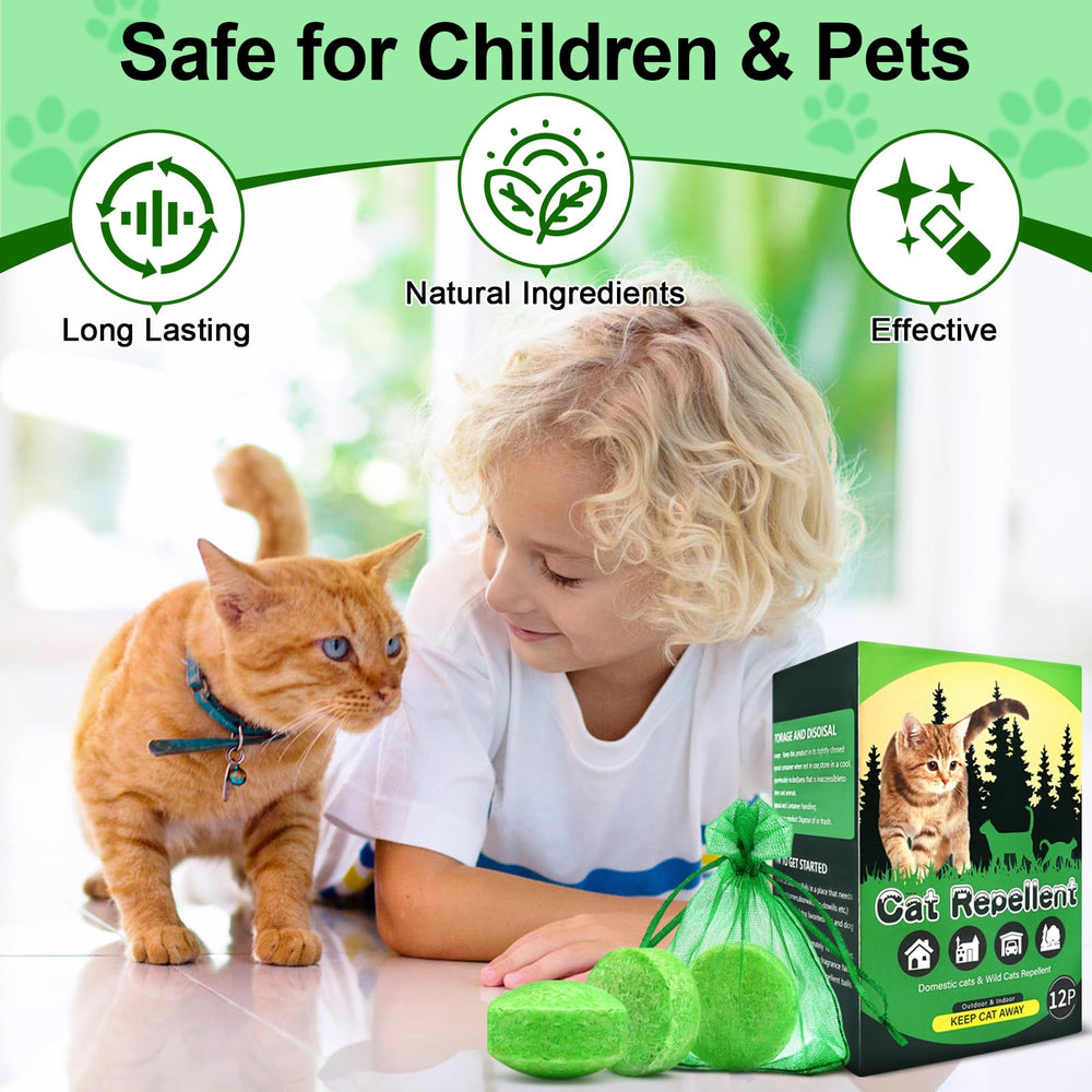 Mgkenk cat deterrent lawn-edge setup with peppermint scent