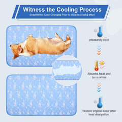MH MYLUNE HOME dog cooling mat double-sided design offers seasonal versatility for year-round pet lounging.