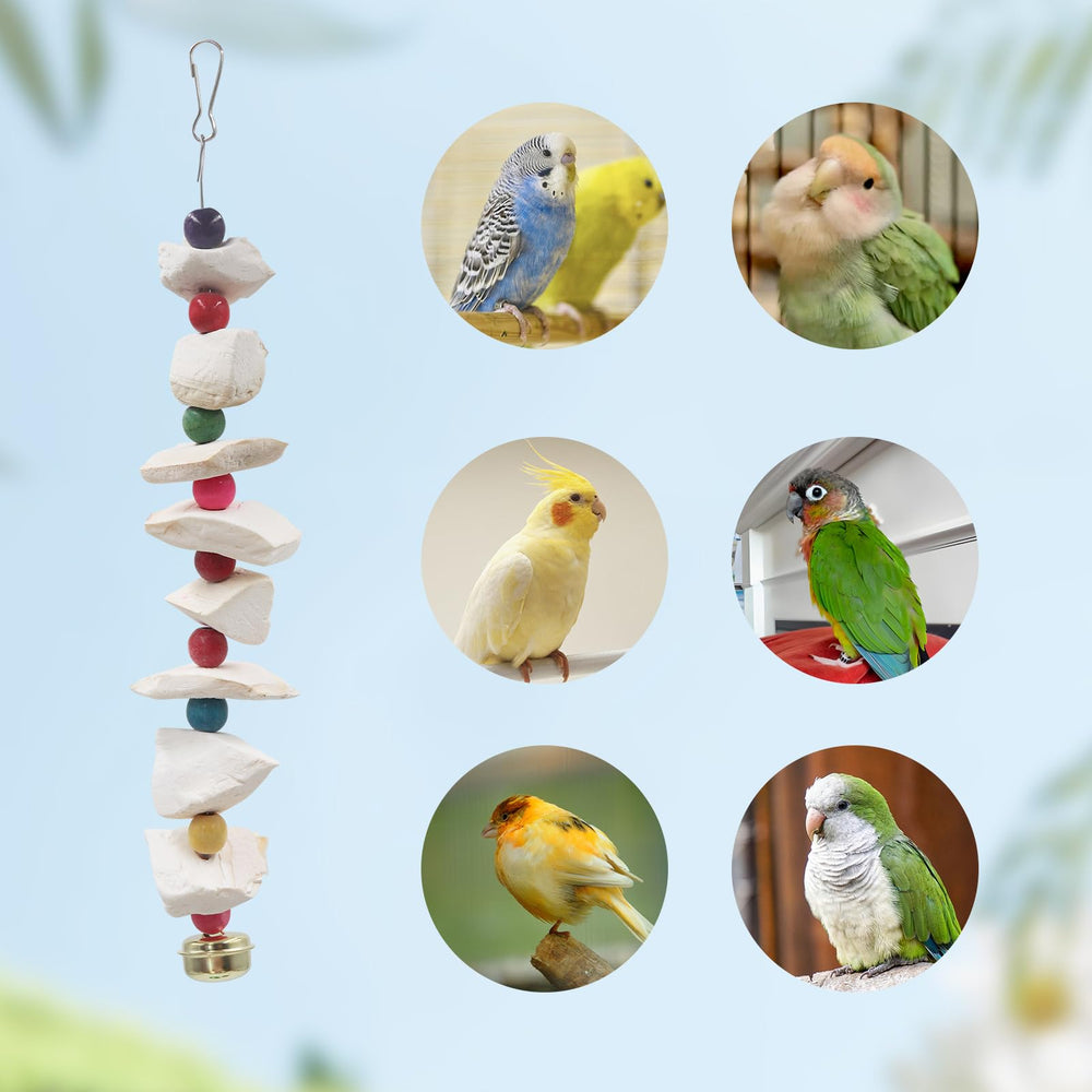 MHLLGN cuttlefish bone for budgies enhances beak care and chewing satisfaction.