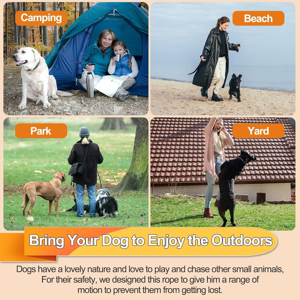 Mi Metty chew-proof dog runner cable features rugged rotating ends