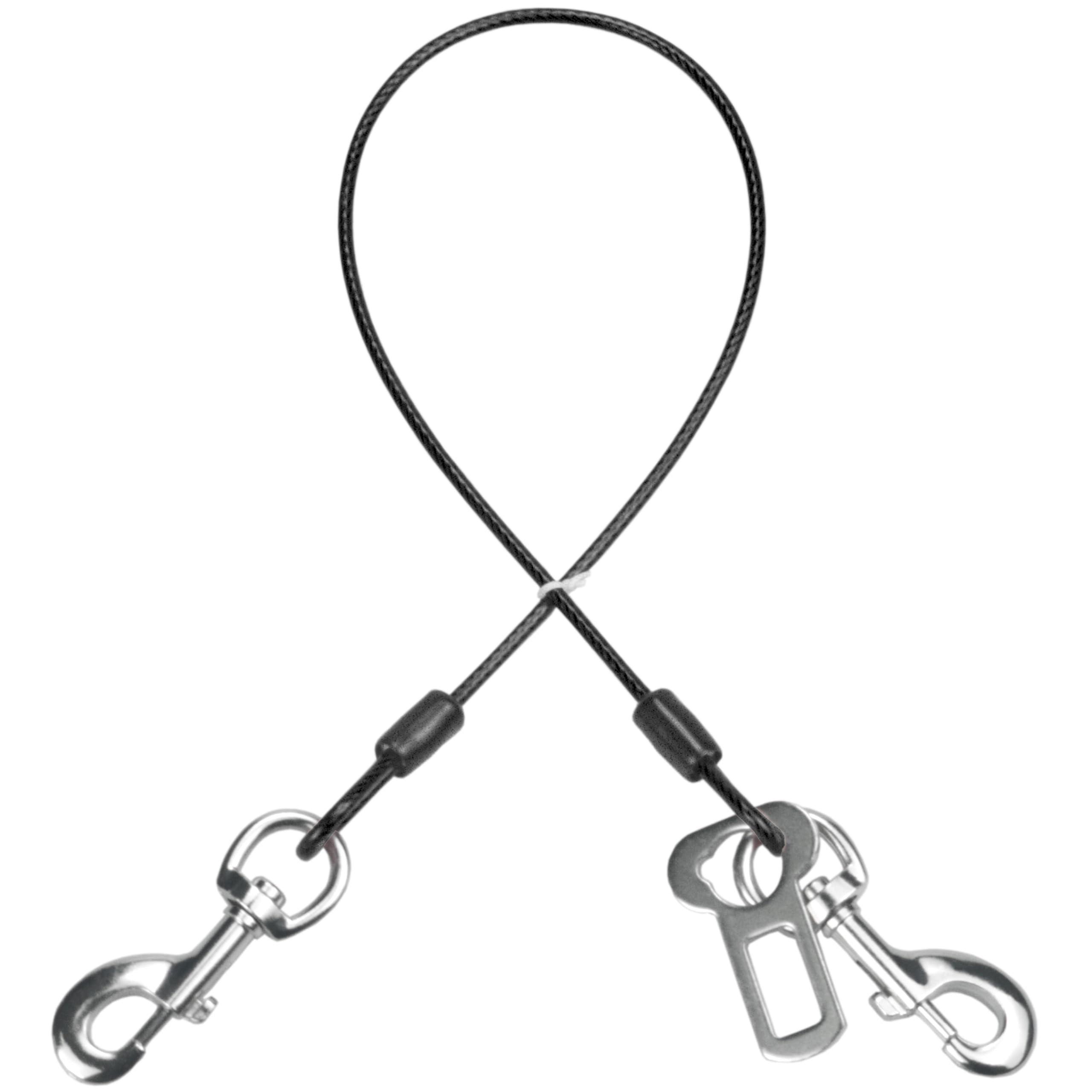 Mi Metty dog seatbelt clip in backseat for secure car rides.