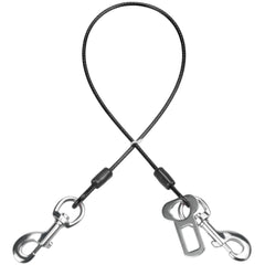 Mi Metty dog seatbelt clip in backseat for secure car rides.