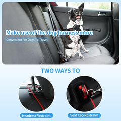 Mi Metty double-clips and latch offer flexible car attachment options.