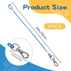 Mi Metty metal cable leash clip-rotation shows 360-degree rotation for tangle-free walking