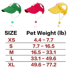 MIANHUATANG Dog Cap adjustable drawstring for secure fit