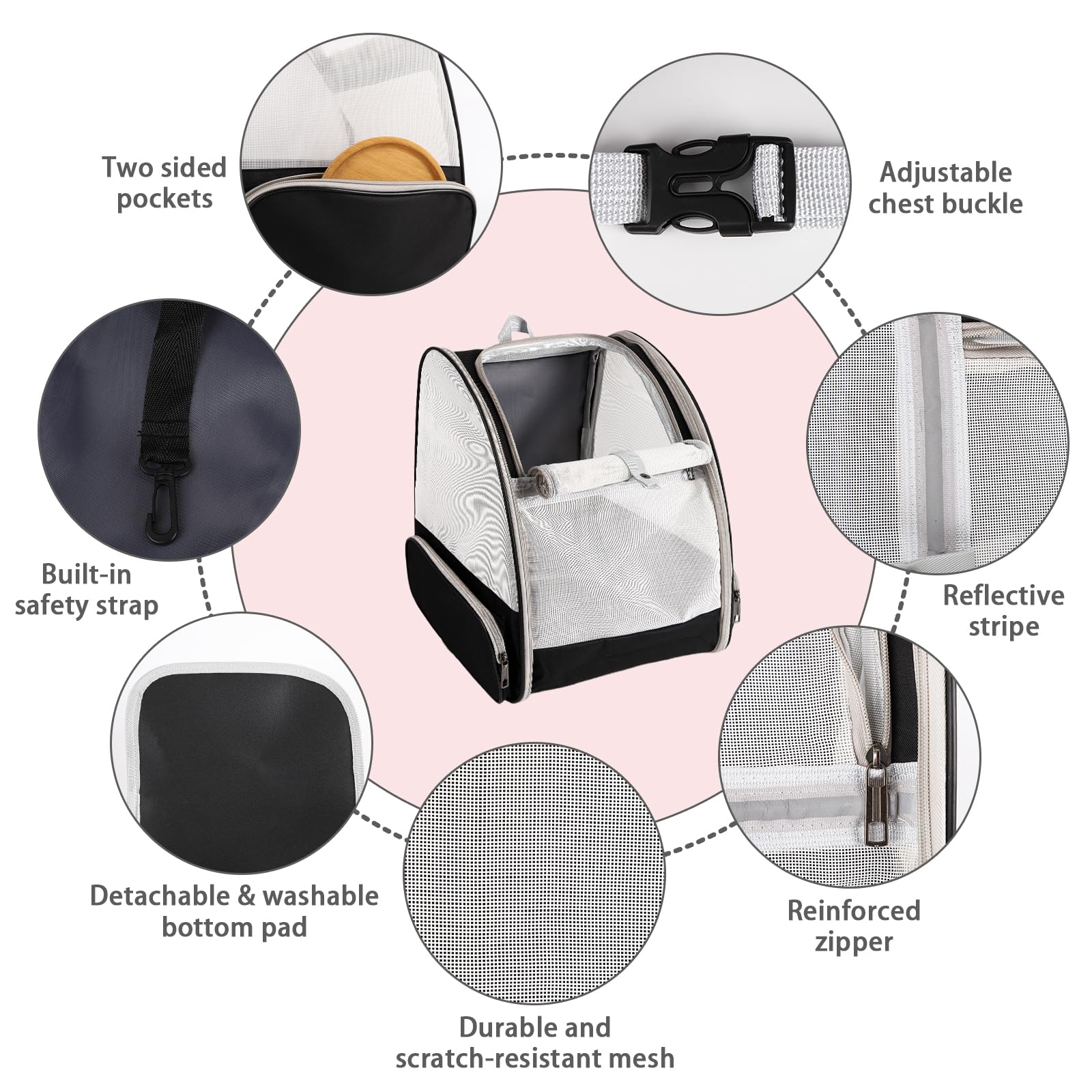 Miaoaws cat backpack carrier foldable design for compact storage.