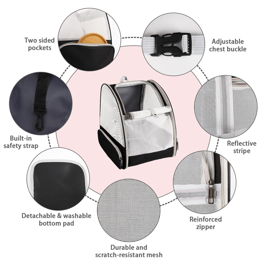 Miaoaws cat backpack carrier foldable design for compact storage.