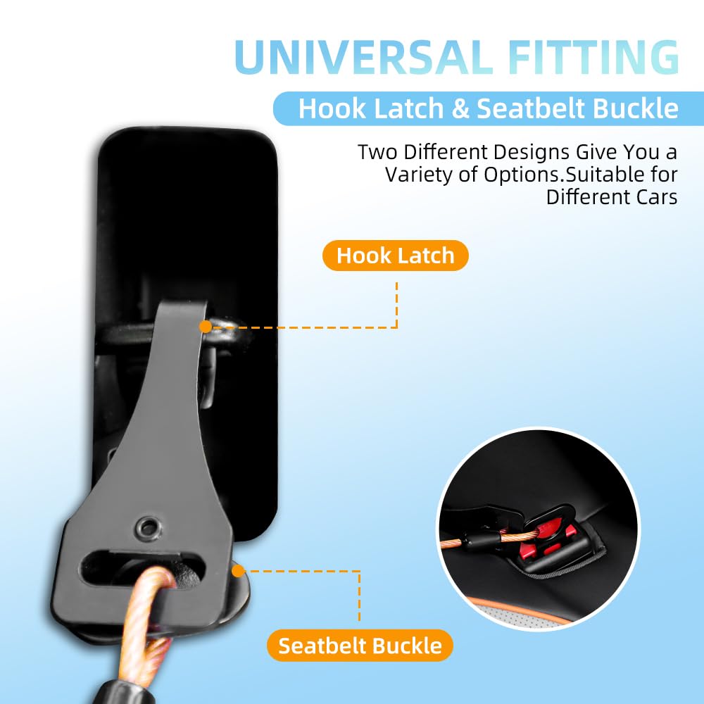 MiaoChuai 360-degree rotation clip demonstrates tangle-free movement during car rides.