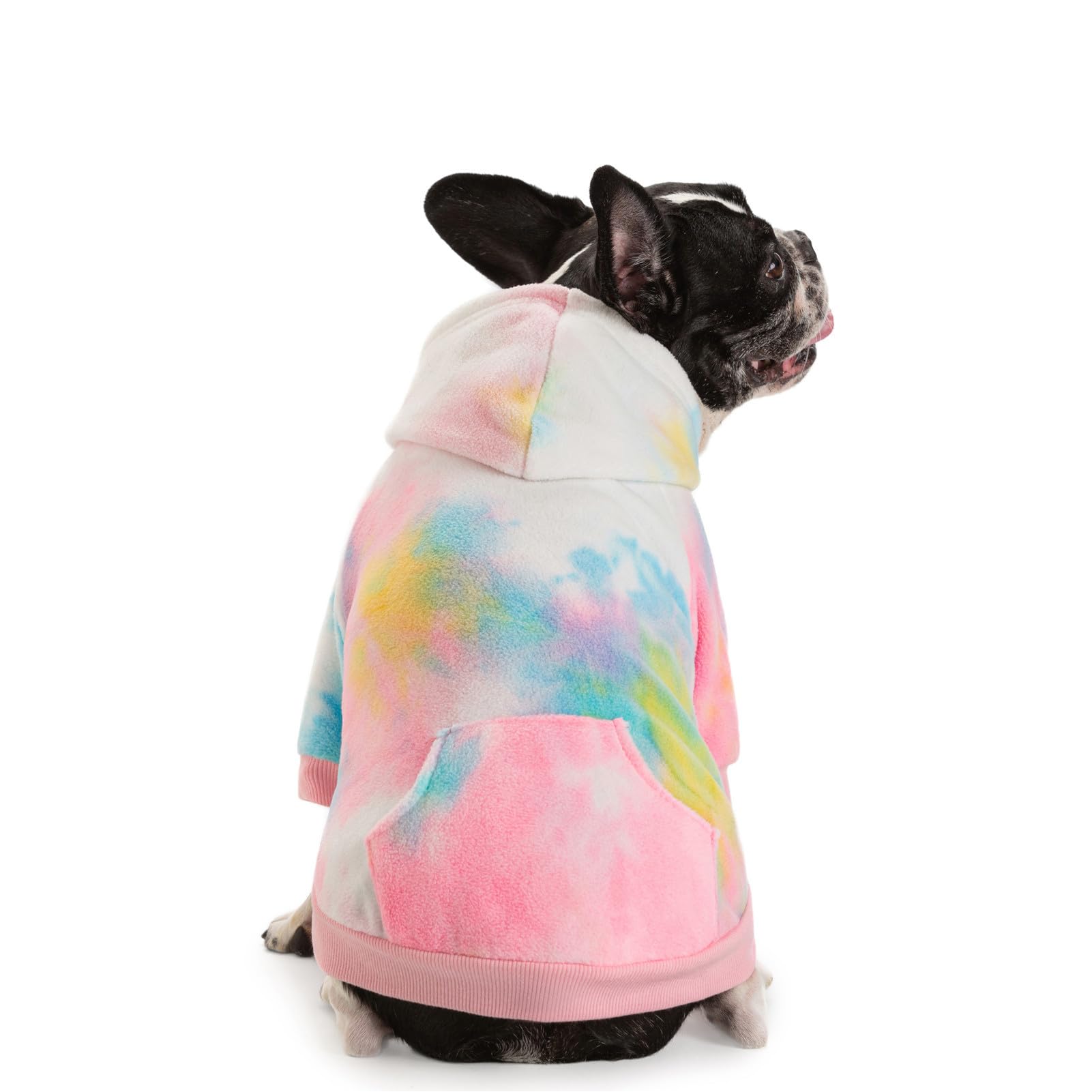 Miaododo camo dog hoodie hood closeup highlights soft fleece comfort