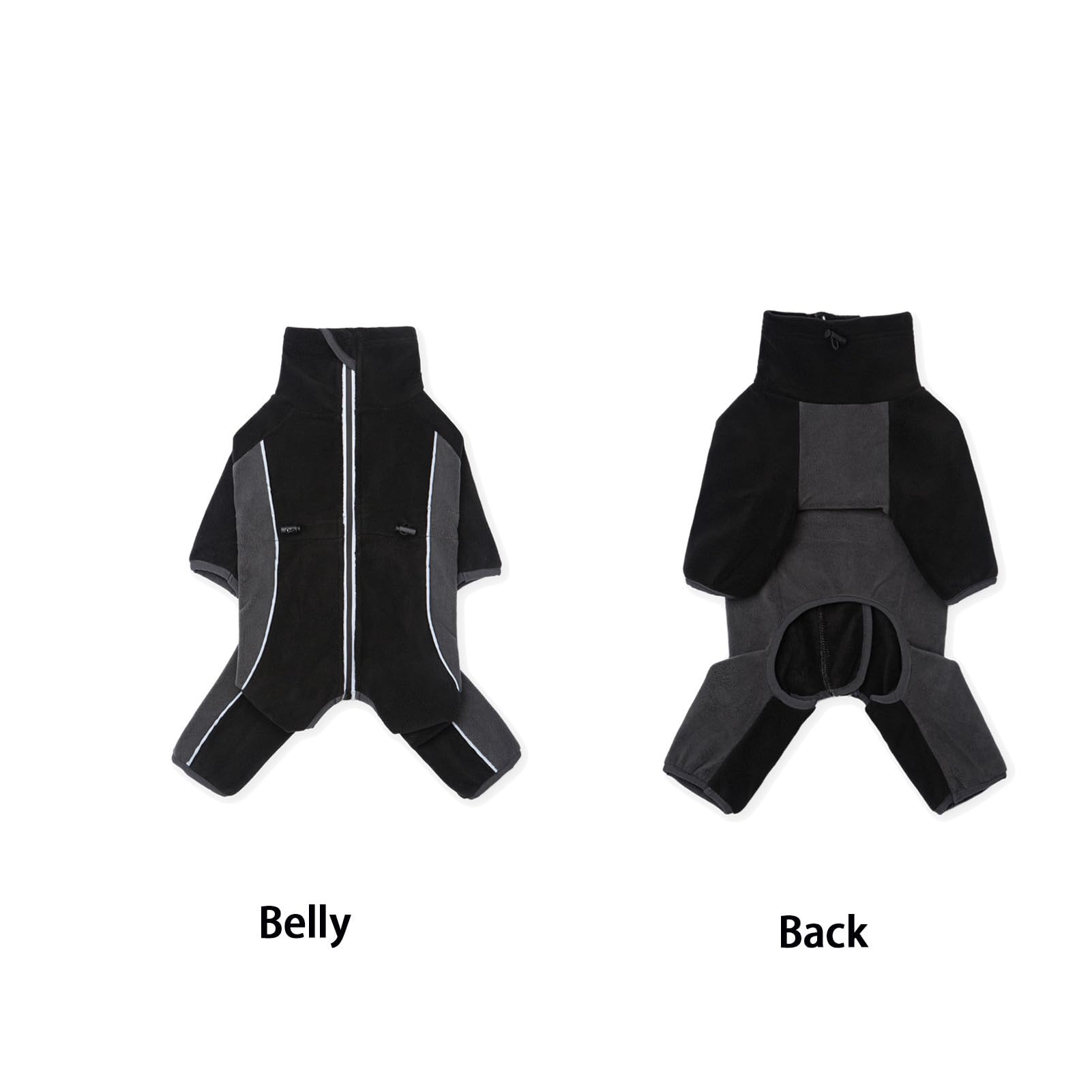 Miaododo dog jumpsuit with elastic cuffs ensures secure fit during winter play