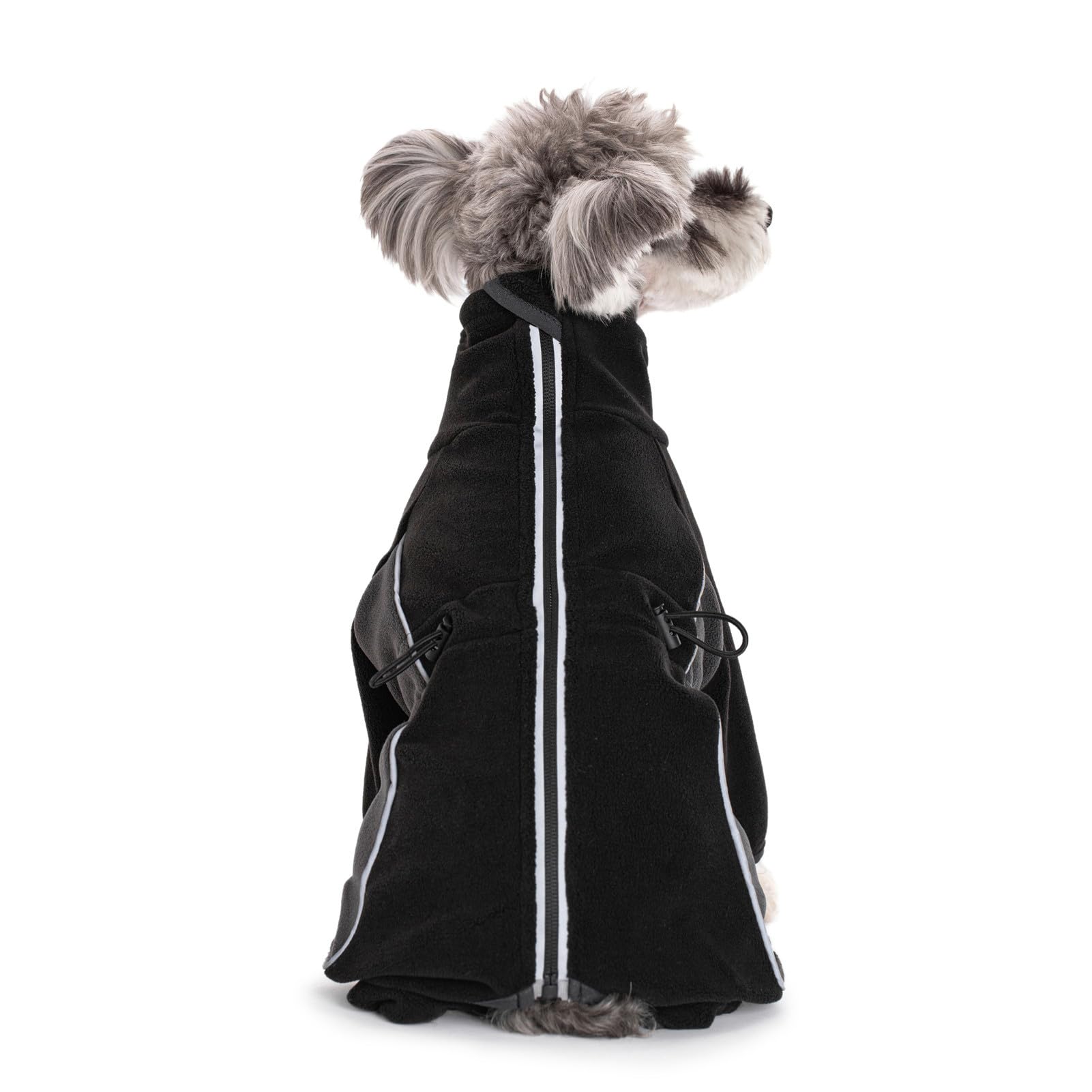 Miaododo fleece dog coat high collar shields against chilly wind