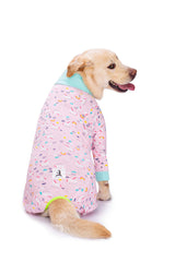 Miaododo Pink Pony Recovery Suit neck view highlights warmth and neck protection.