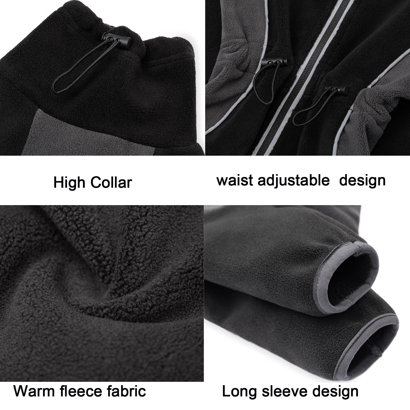 Miaododo windproof dog coat features elastic cuffs for secure fit in wind
