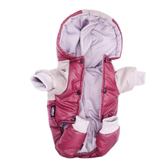 Miaododo Winter Dog Coat red XXL padded lining for cozy soft warmth