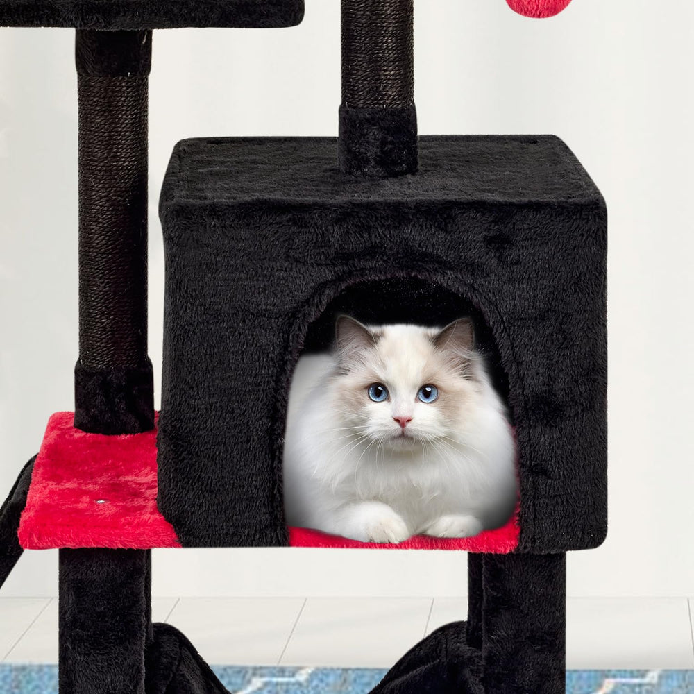 MIAO PAW Gothic Cut Cat Tree includes simple assembly tools for quick setup.