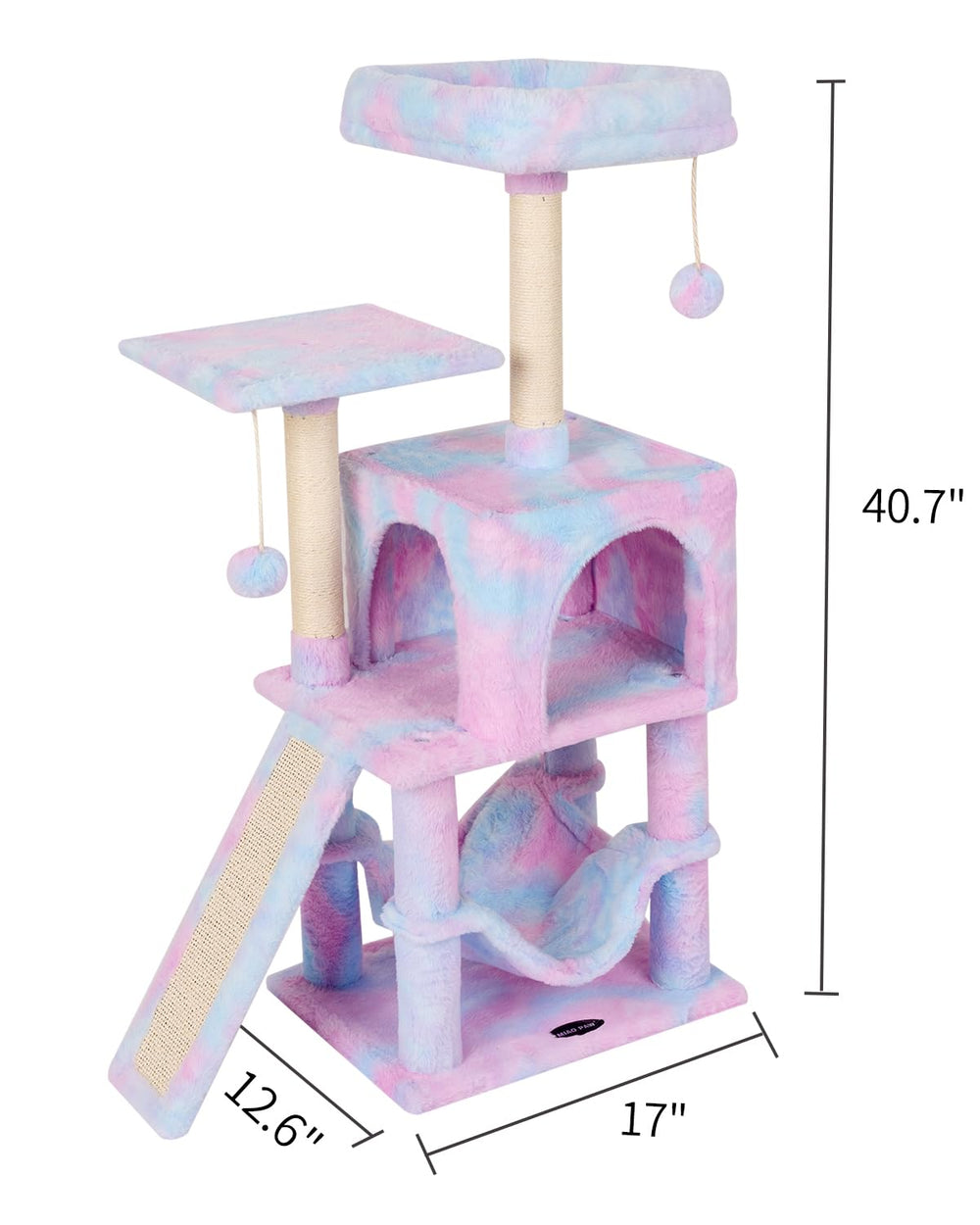 MIAO PAW Rainbow Cat Tree bottom board for stable setup.