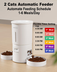 Miaosical dual-feeder 4.2L tank highlight extended dry-food storage