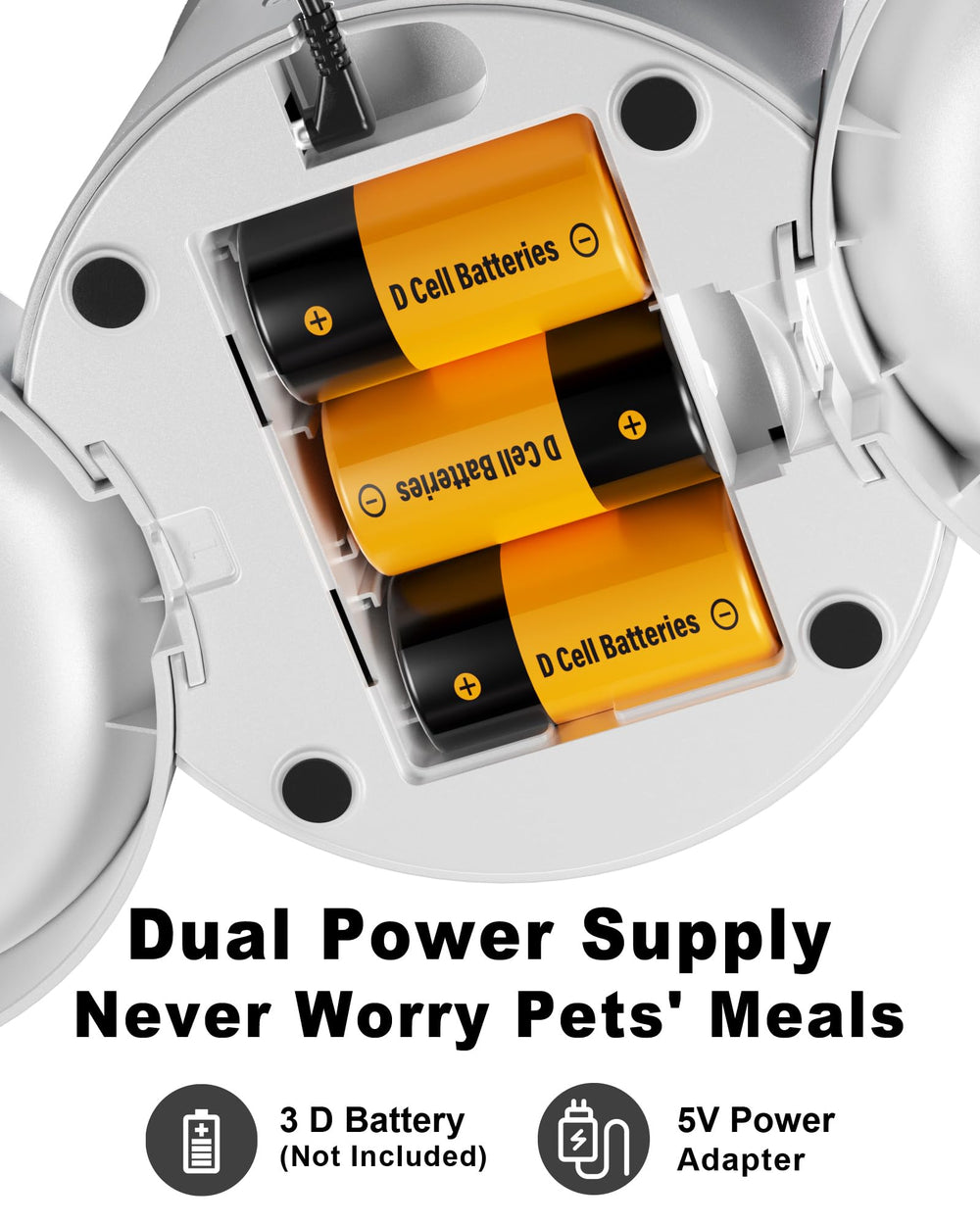 Miaosical dual-feeder safety locks protect food from curious pets