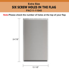 MIAOTONG dog door flap installed with screws for secure, quick replacement.