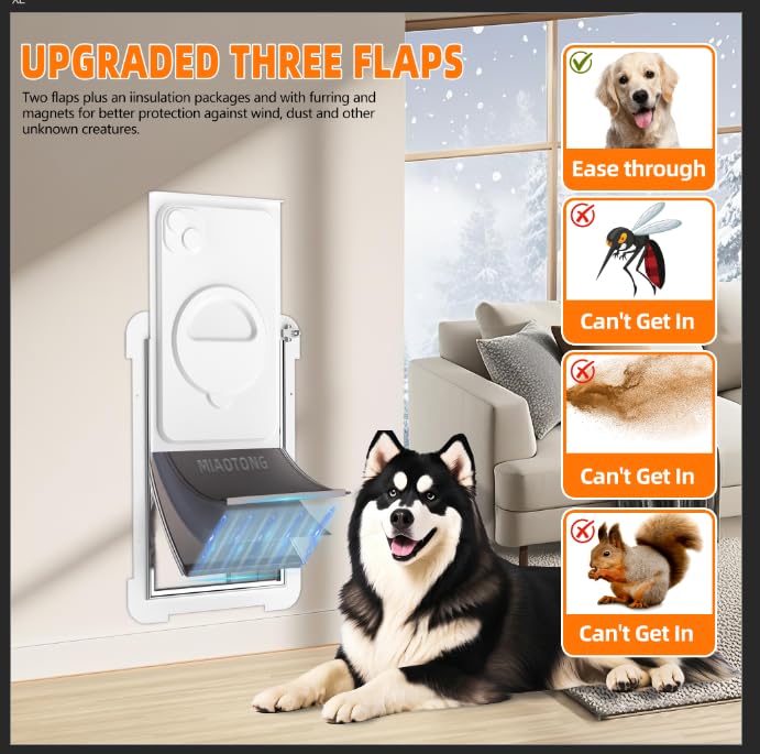 MIAOTONG insulated flap closeup highlights energy-saving double layer and weather resistance.