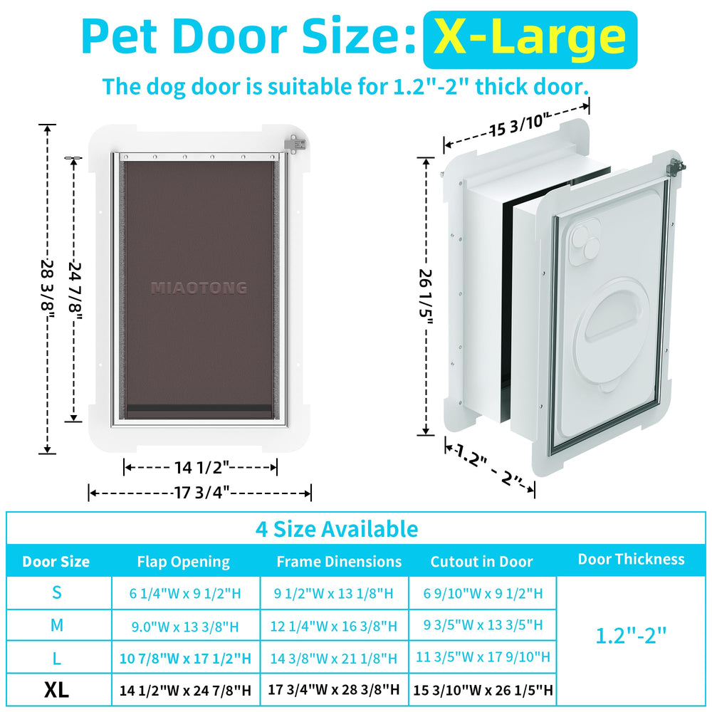 MIAOTONG-xl-dog-door-durable-metal-welding highlights rust resistance for long-lasting use.