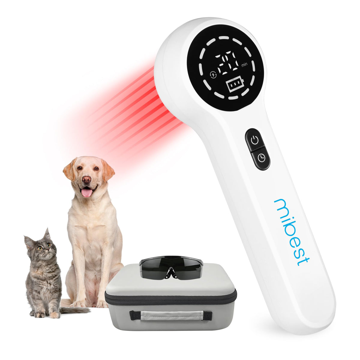 Mibest cold laser therapy device for pets treats joints and muscles