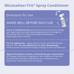 MiconaHex+Triz ingredients close-up highlighting antifungal and antiseptic components.