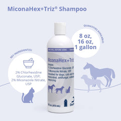 MiconaHex+Triz shampoo for cats, coat detail, promotes healthy skin.