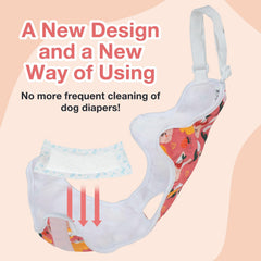 MICOOYO dog diaper liners compatibility enables easy updates for reusable use.