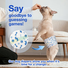 MICOOYO dog diapers 360-degree leak-proof barrier protects floors and surfaces