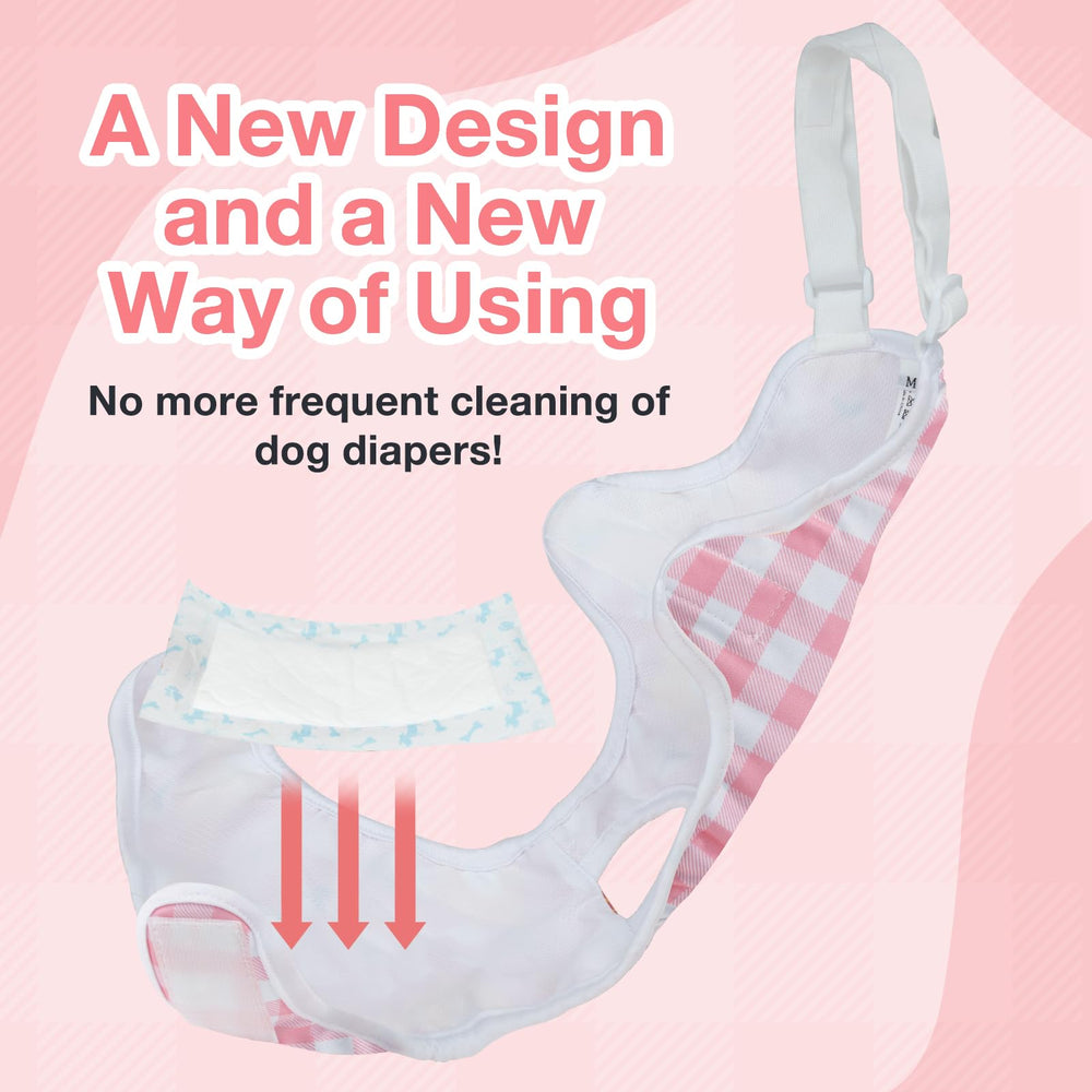 MICOOYO dog diaper onesie adjustable suspenders for personalized fit