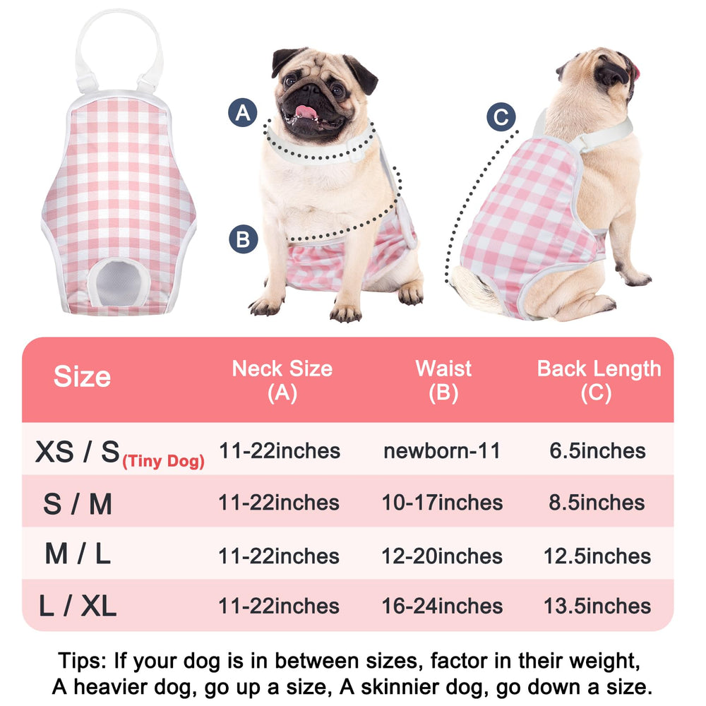 MICOOYO dog diaper onesie three-color-pack for daily wear