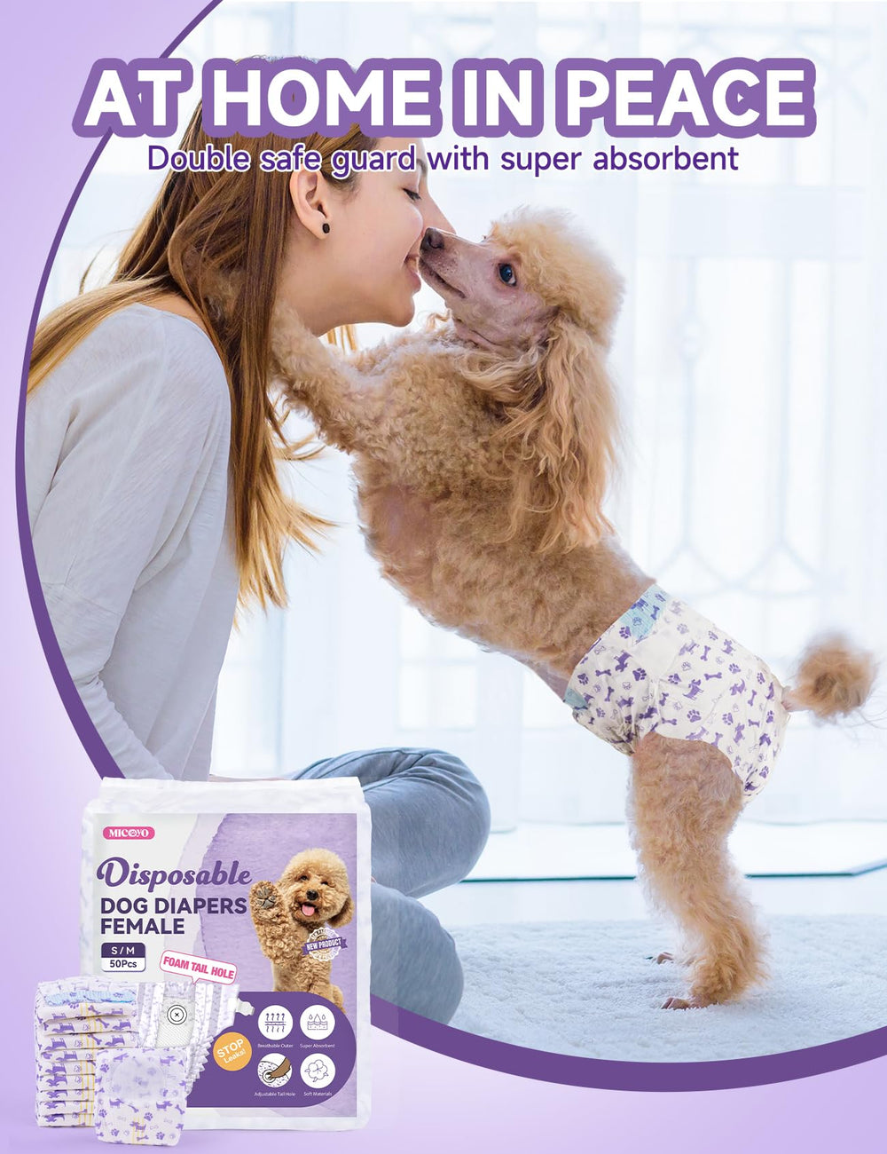 Micoooyo soft nonwoven fabric wearability image showing comfortable, skin-friendly fit