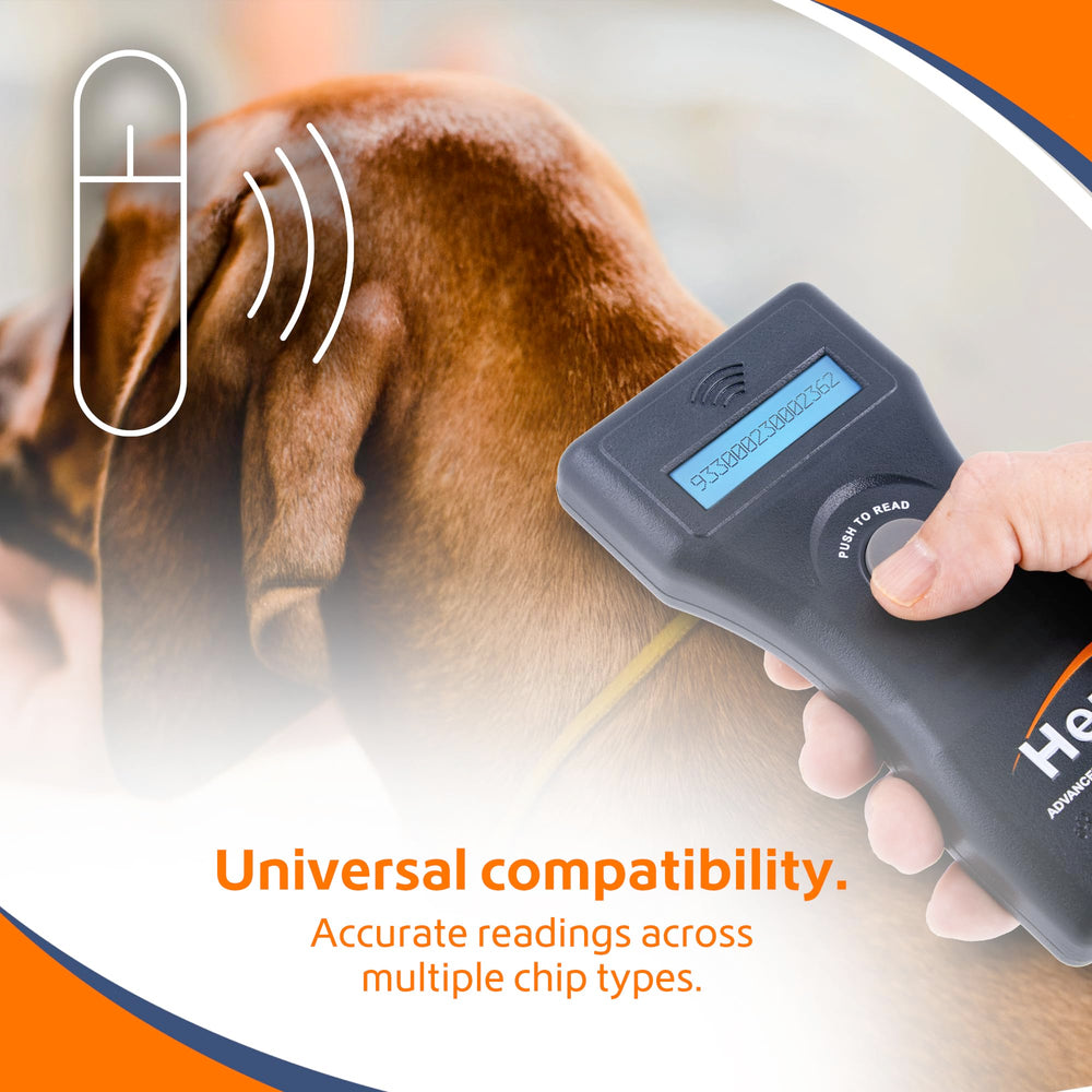 Microchip ID For the Animal World Hero Scanner lightweight 7-inch handheld for clinics and shelters