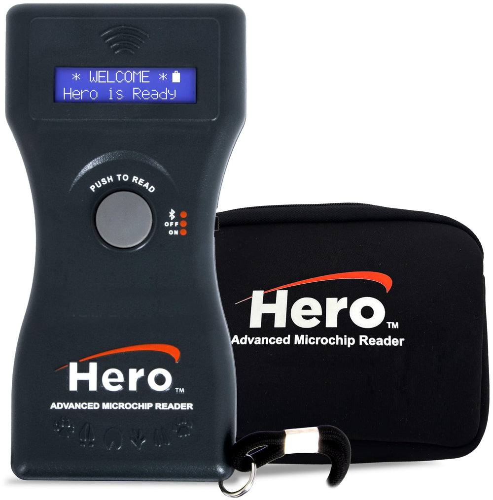 Microchip ID For the Animal World Hero Scanner front view for quick pet identification