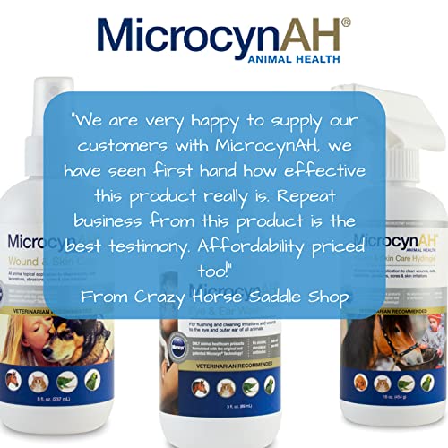 Microcyn AH all-ages safe design for different pets.