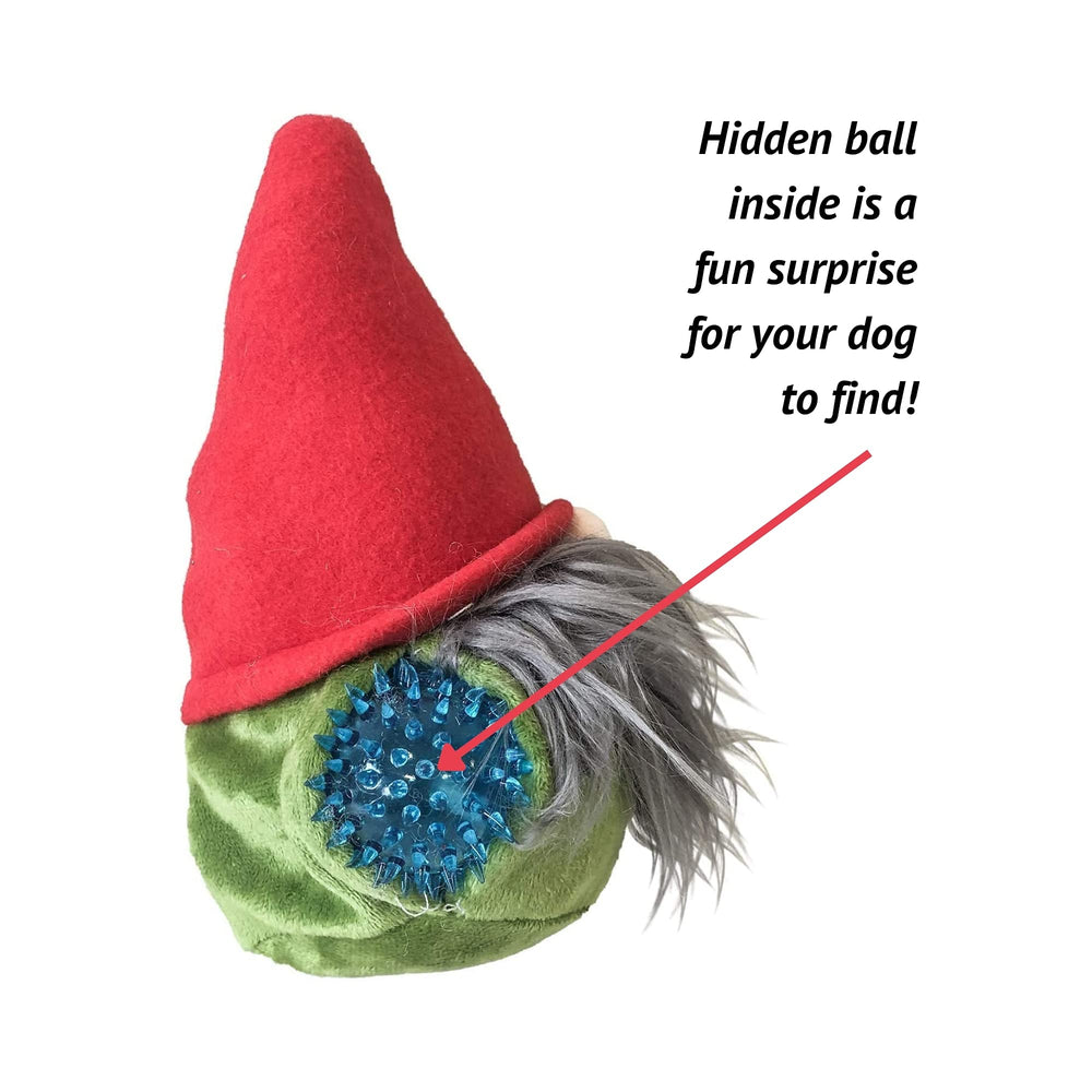 Midlee gnome hidden ball toy packaging and holiday display for gifting.