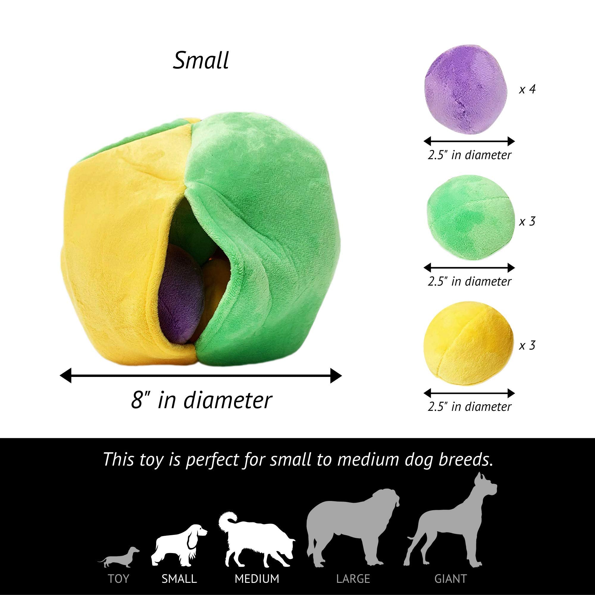 Midlee Hide a Ball Puzzle Dog Toy demonstrates indoor enrichment for dogs