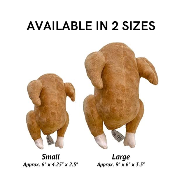 Midlee Roasted Thanksgiving Turkey dog toy small-dog play scenario keeps dogs entertained during meals