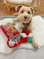 Midlee gingerbread-man plush toy in berber fleece inviting cuddly holiday play.