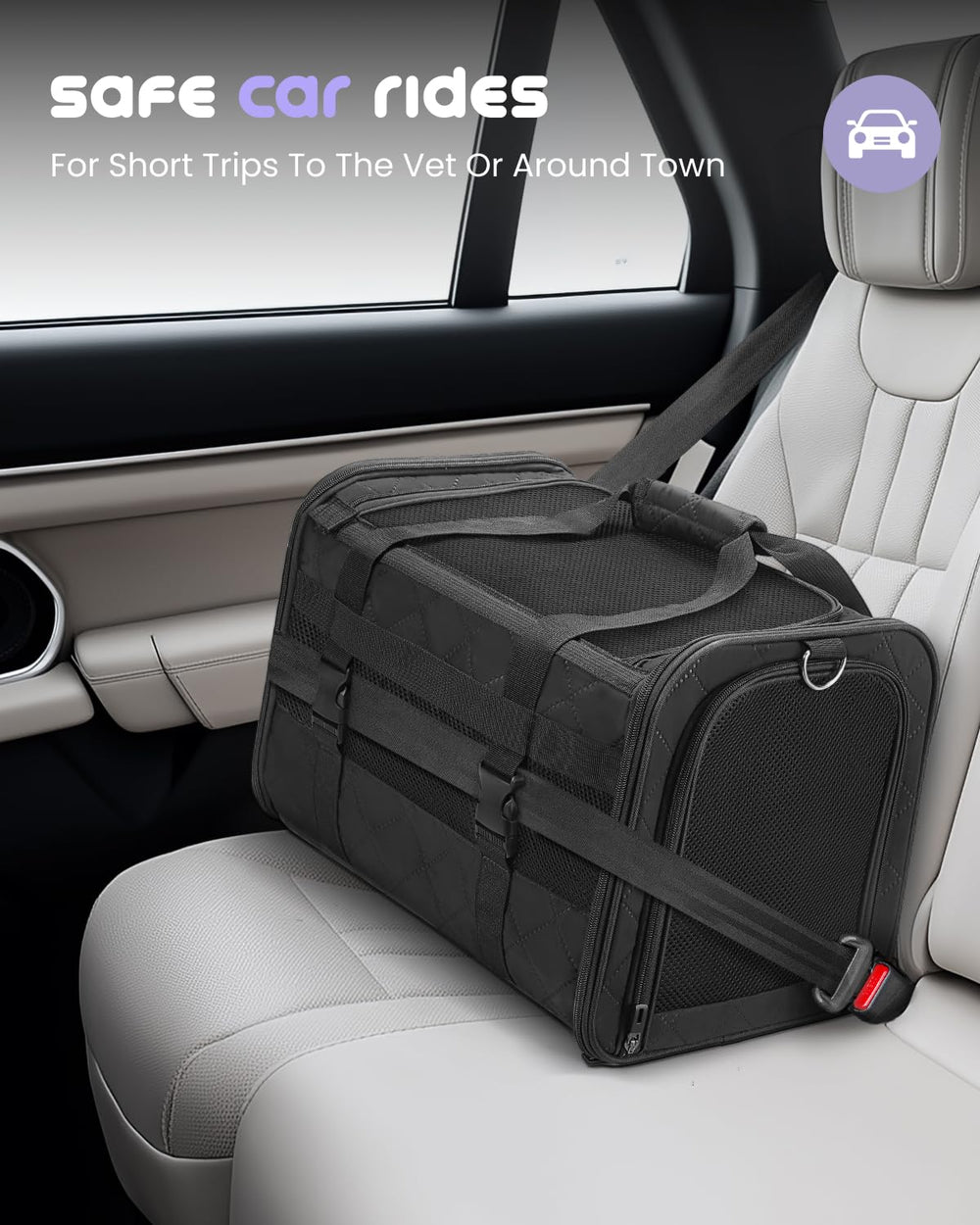 MIDOG car-seat belt attachment supports safe securing on road journeys