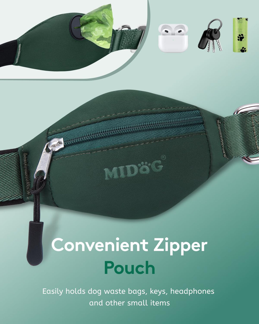 MIDOG durable zinc alloy clasp for daily large-dog use