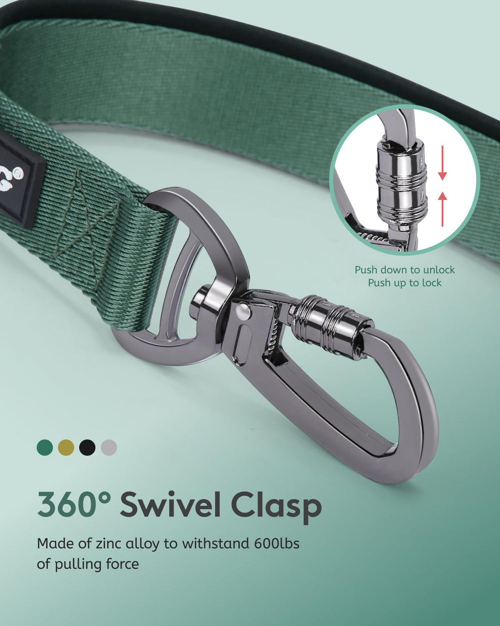 MIDOG green color splash option ideal for visibility during dawn walks