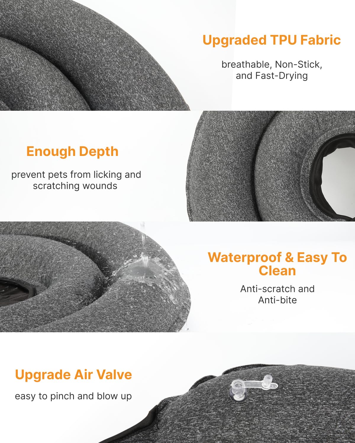 MIDOG non-stick fabric helps pet hair slide off and cleaning easier
