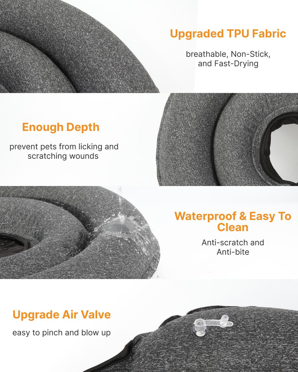 MIDOG non-stick fabric helps pet hair slide off and cleaning easier
