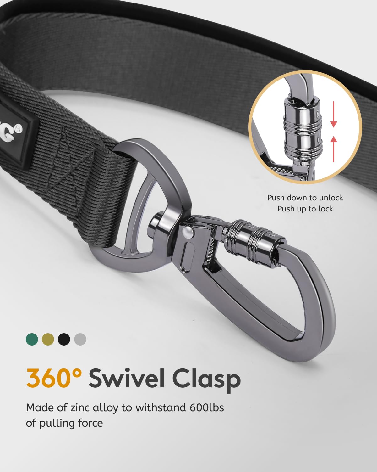 MIDOG adjustable length from four to seven feet for versatile control