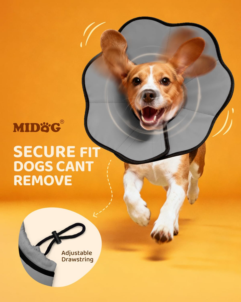 MIDOG premium microfiber fabric with reinforced stitching for durability and comfort