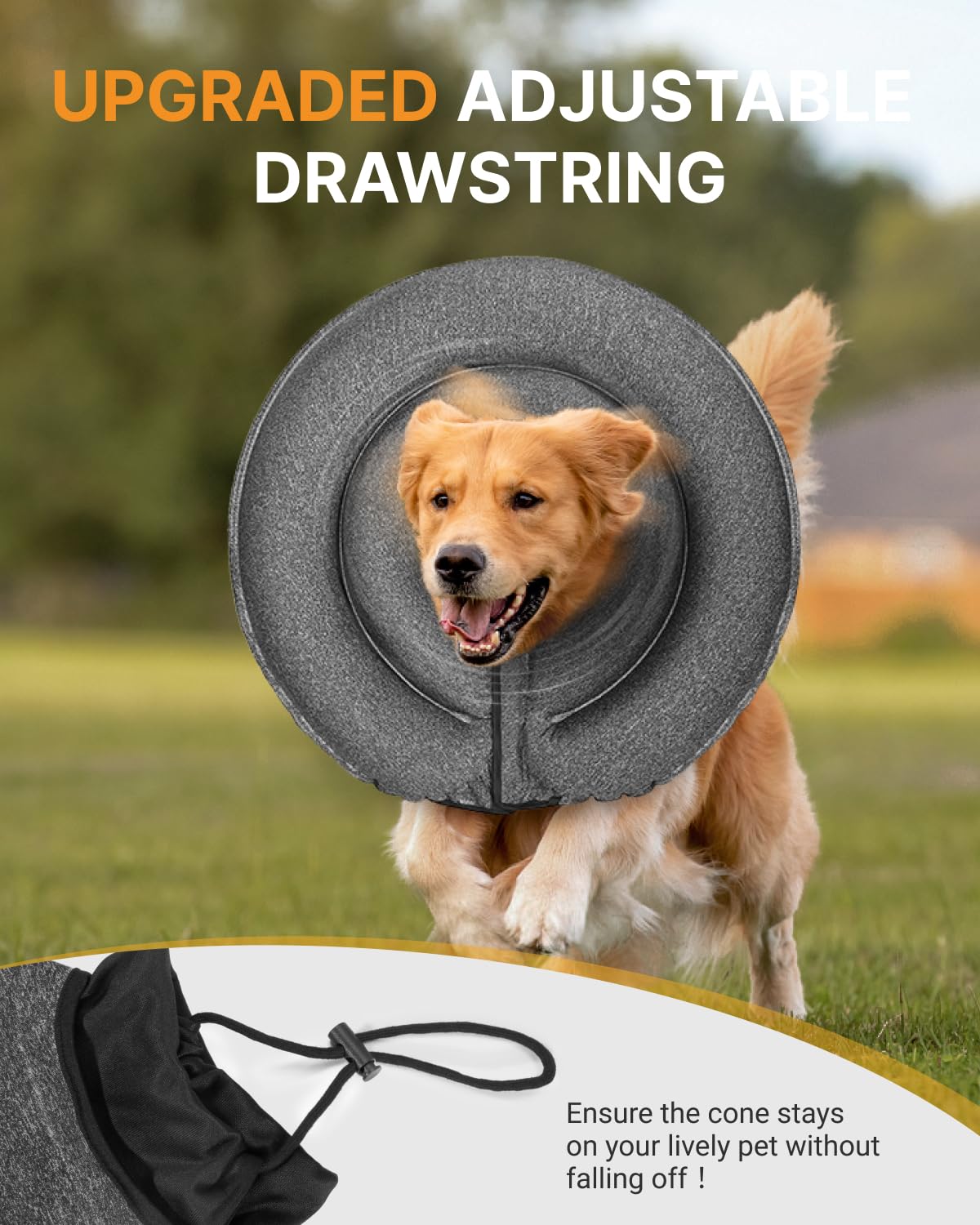 MIDOG adjustable rope buckle demonstrates secure fit for different neck sizes