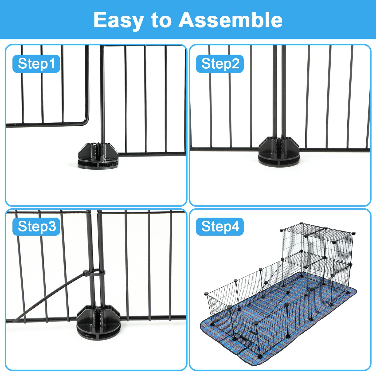 Midollarle interior metal wire with 0.7 inch mesh spacing suitable for small pets.