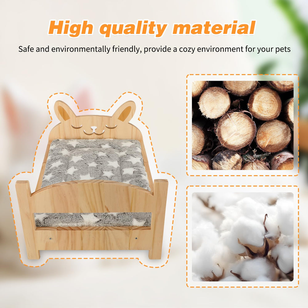 Midollarle rabbit bed assembly kit enables quick, tool-free setup.